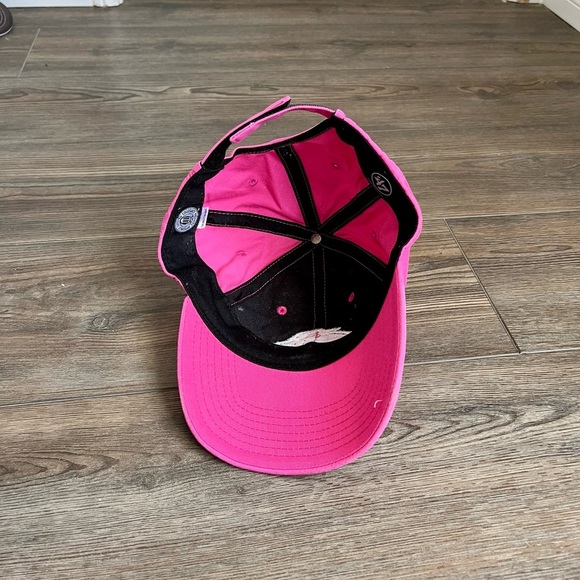 Pink Baseball Cap with Embroidered Logo - Picture 6 of 9